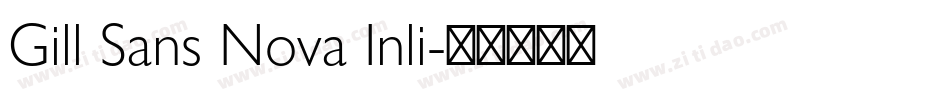 Gill Sans Nova Inli字体转换